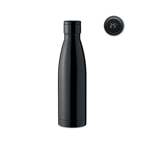 Double wall stainless steel insulating vacuum bottle