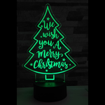 Load image into Gallery viewer, XMAS TREE  3D Acrylic LED 7 Colour Night Light Touch Table Lamp
