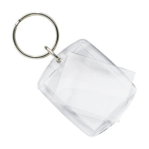 Keyring with clear plexiglass (acrylic)