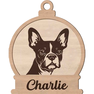 Dog Breed Dangler Wooden Xmas Decoration