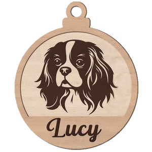 Dog Breed Dangler Wooden Xmas Decoration