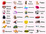 Load image into Gallery viewer, Personalised Stick On Name Labels PVC Stickers
