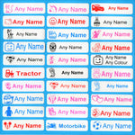 Load image into Gallery viewer, Personalised Stick On Name Labels PVC Stickers
