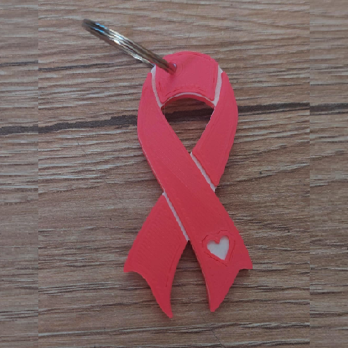 3D Printing Pink October Keyring – IL-ĦSIEB KOLLOX
