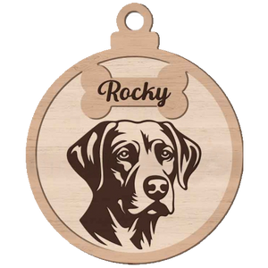 Dog Breed Dangler Wooden Xmas Decoration