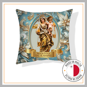 Madonna Tal-Karmnu Polyester Cushion