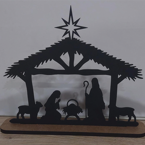 Christmas Nativity Scene 20x17cm