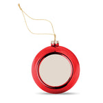 Load image into Gallery viewer, Christmas  glass bauble with print personalised
