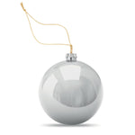 Load image into Gallery viewer, Christmas  glass bauble with print personalised
