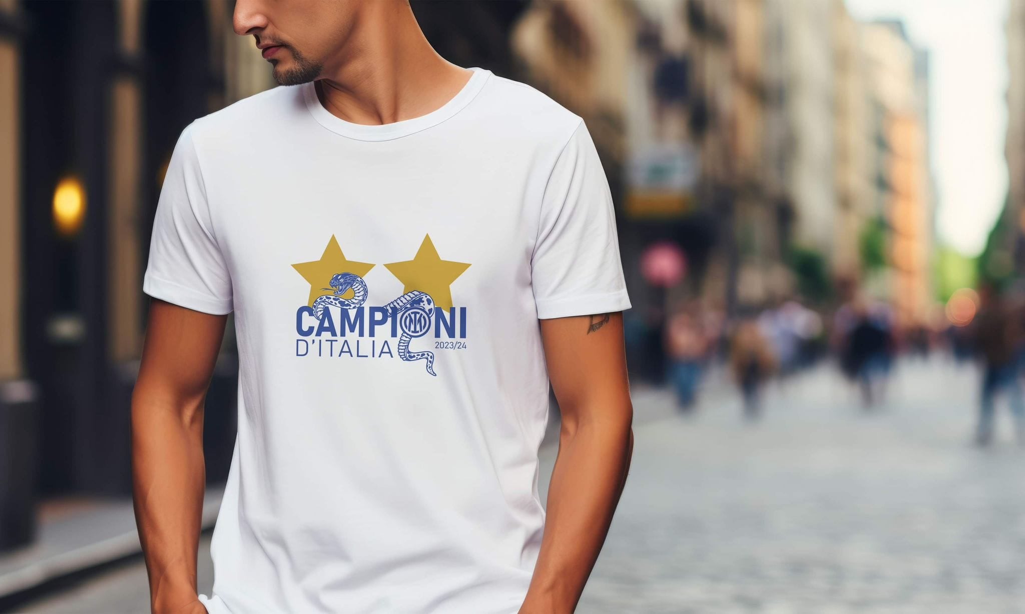 Inter Campioni 20 T-Shirt 100% Cotton