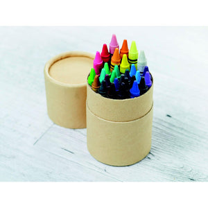 30 wax crayons in carton tube