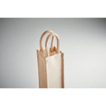 Load image into Gallery viewer, Wine gift bag for one bottle in jute 320 gr/m² canvas
