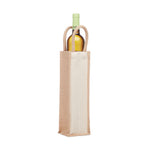 Load image into Gallery viewer, Wine gift bag for one bottle in jute 320 gr/m² canvas
