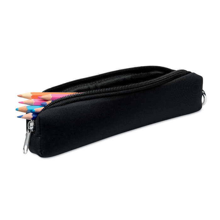 Pencil case in foam with carabiner