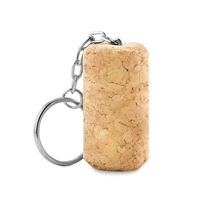 Wine cork key ring