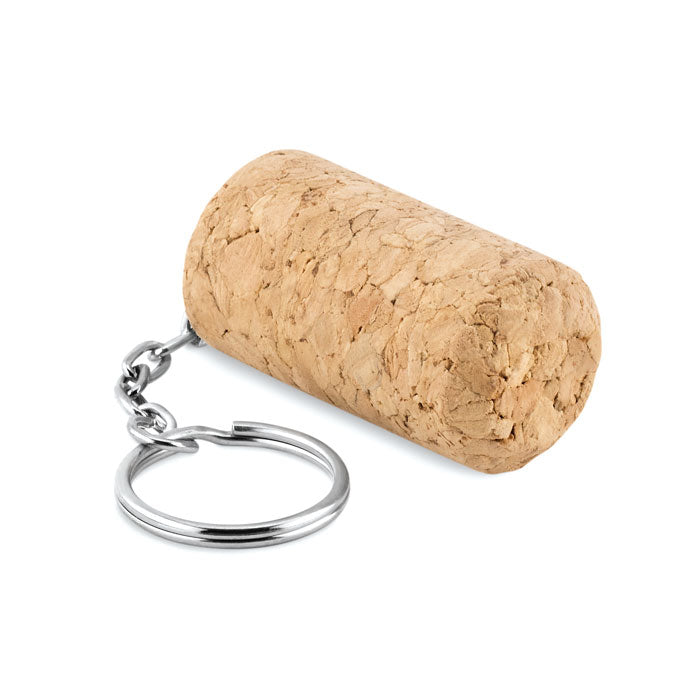 Wine cork key ring