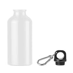 Load image into Gallery viewer, Personalised Aluminium single layer bottle with carabiner. 400 ml
