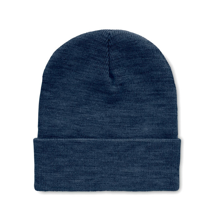 Beanie in soft stretchable RPET polyester