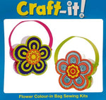 Load image into Gallery viewer, Flower Colour-In Sewing Bag Kit
