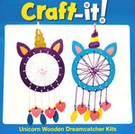 Load image into Gallery viewer, Unicorn Dreamcatcher Wooden Sewing Kit
