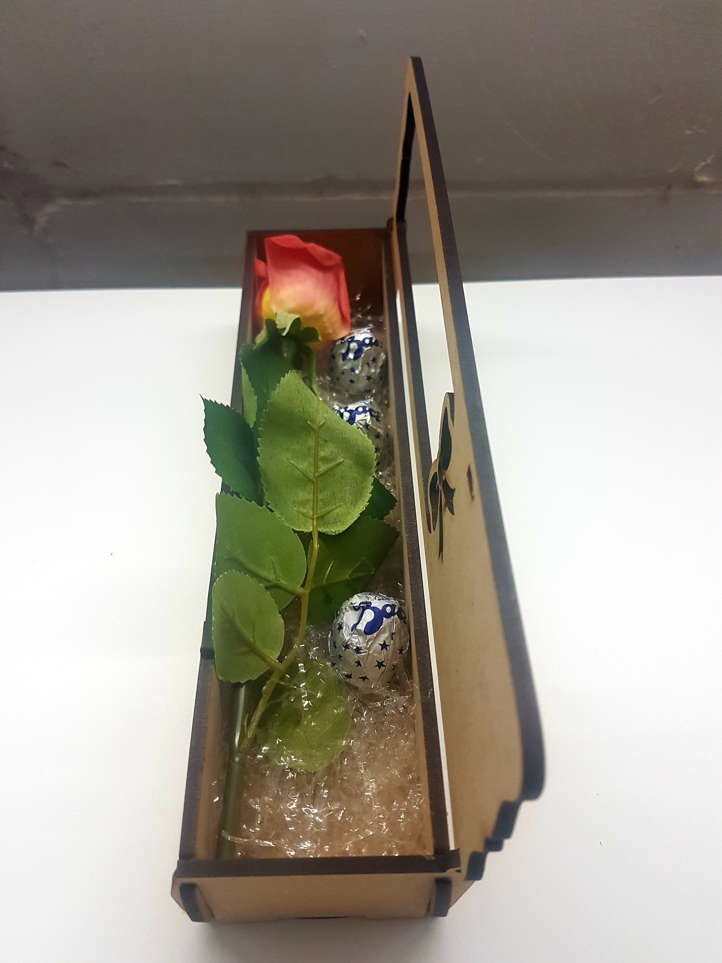 Love You Box with  Rose & Chocolates