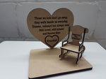 Load image into Gallery viewer, Personalised Those We Love Heart &amp; Chair Plaque
