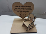 Load image into Gallery viewer, Personalised Those We Love Heart &amp; Chair Plaque
