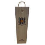 Load image into Gallery viewer, Football Teams Wooden Wine Box With Sliding Lid and Rope
