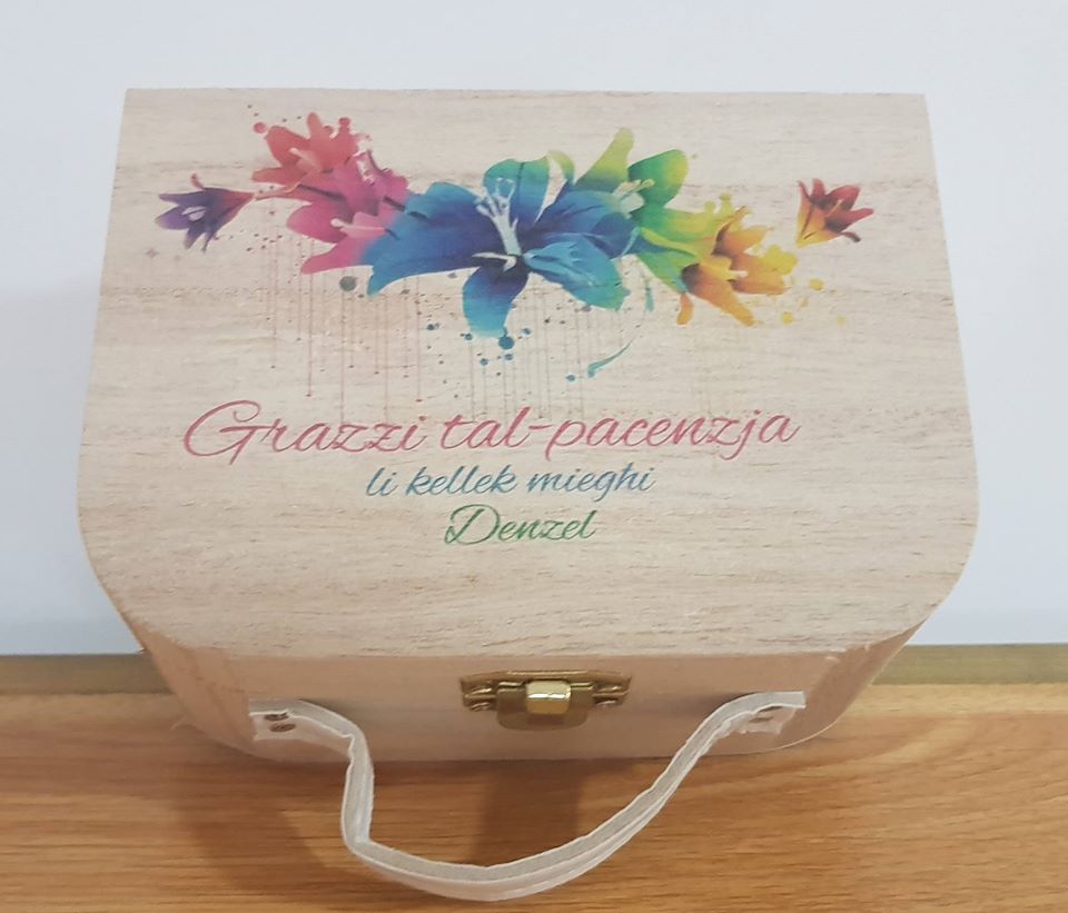 Personalised Small Sized Mini Suitcase Wooden Box
