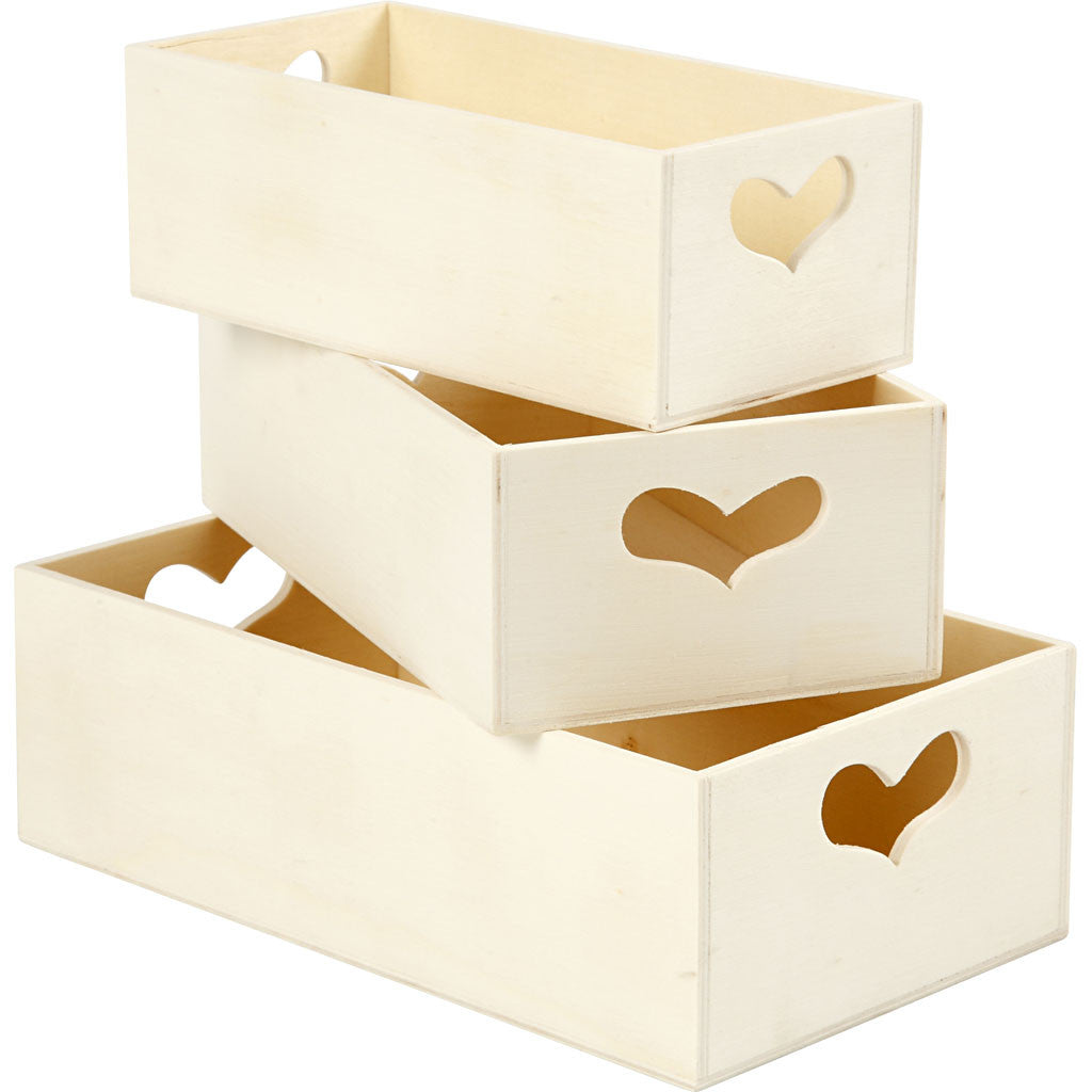 Storage Boxes, 3 pc