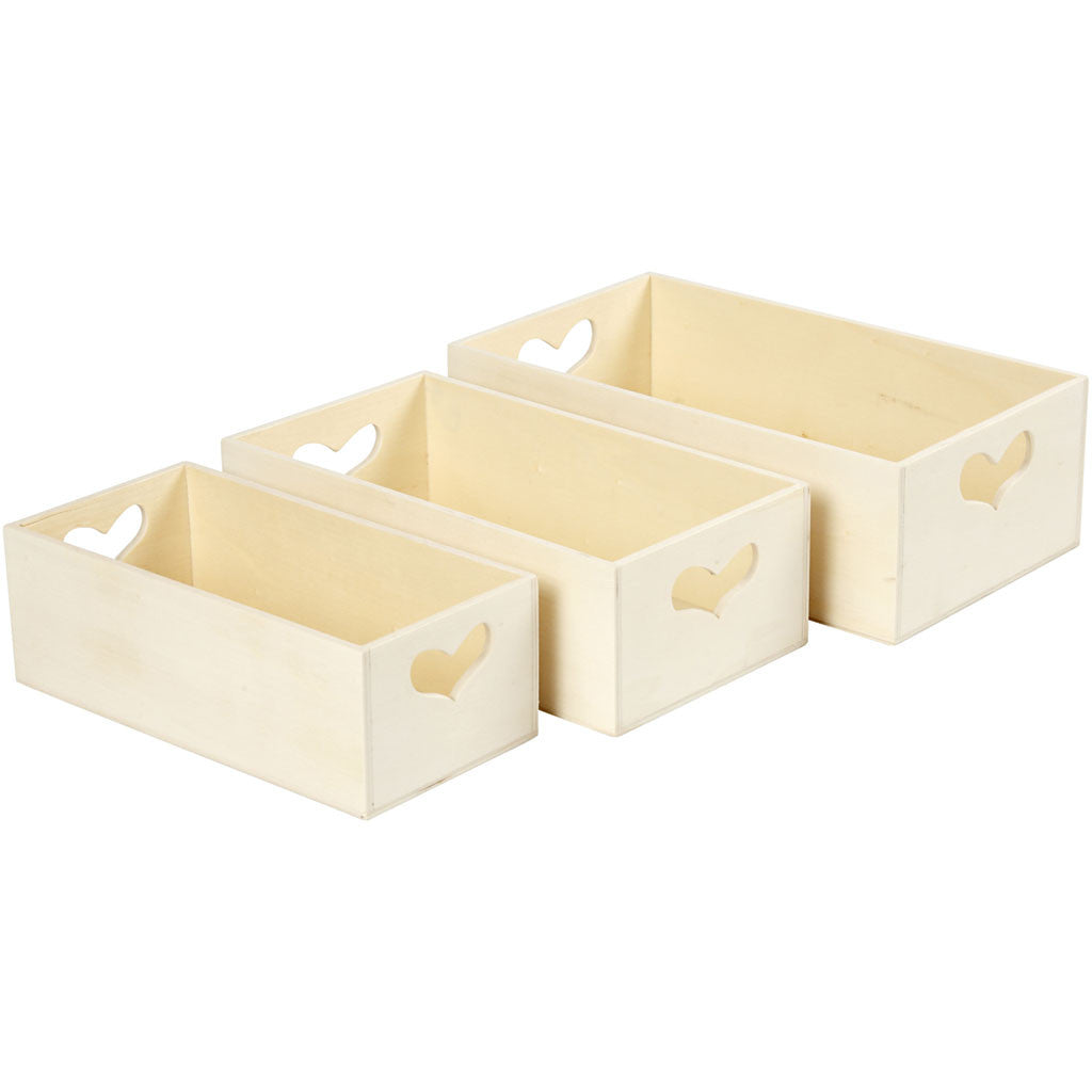 Storage Boxes, 3 pc