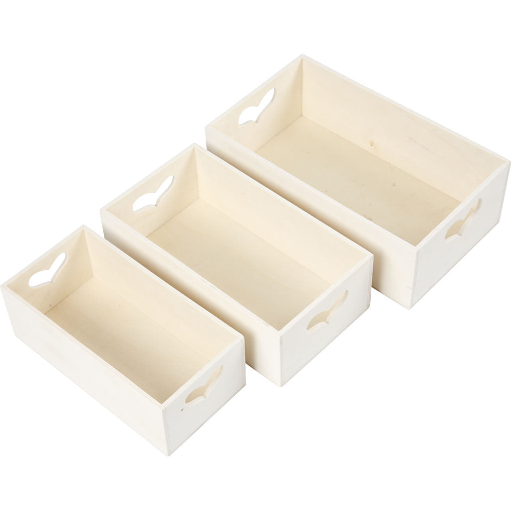 Storage Boxes, 3 pc