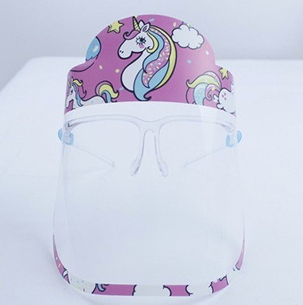 Character Kids Face Shield with glasses (Full face protection for Children)