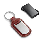 Load image into Gallery viewer, Personalised Engraving Leather Metal keyring
