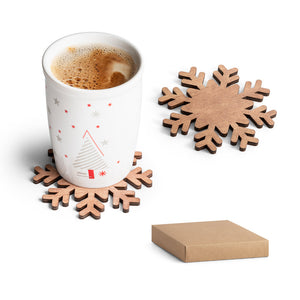 Snowflake shaped coasters