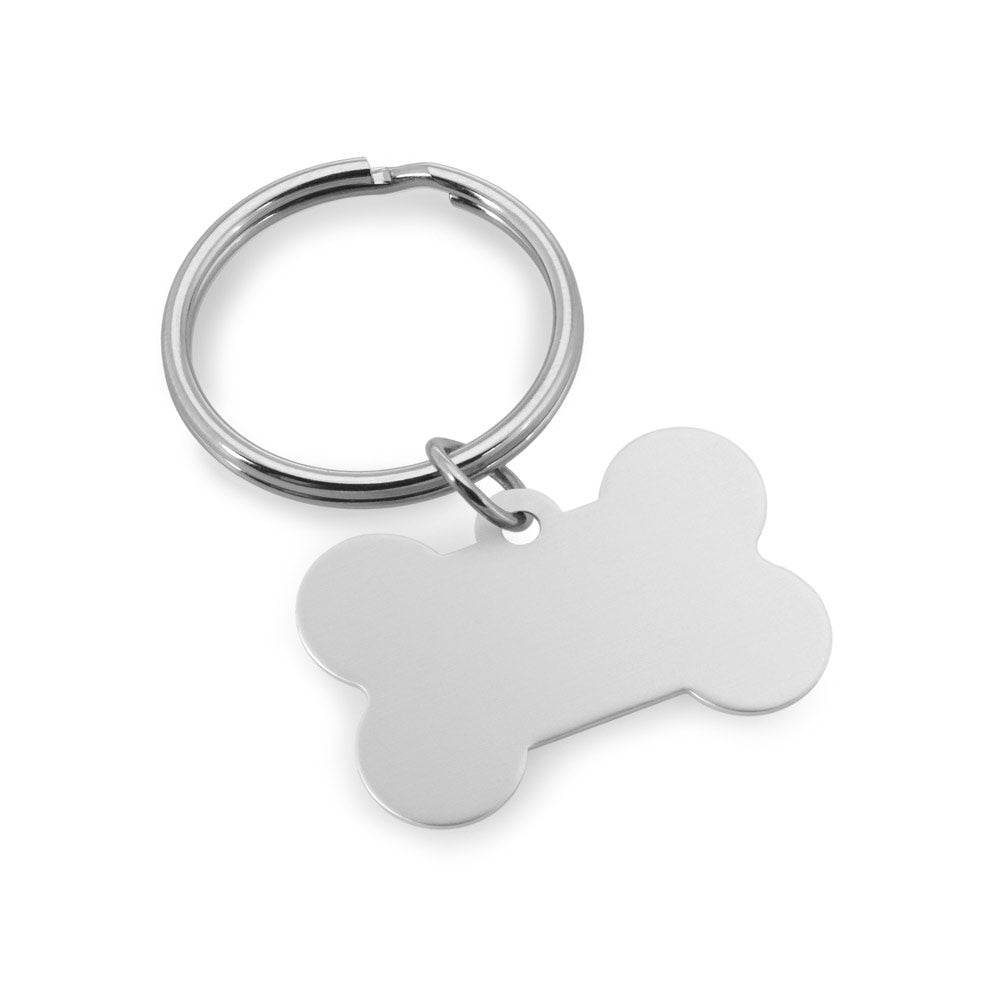 Personalised Bone shaped keyring