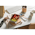 Load image into Gallery viewer, Stainless steel lunch box with bamboo lid
