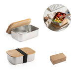 Load image into Gallery viewer, Stainless steel lunch box with bamboo lid
