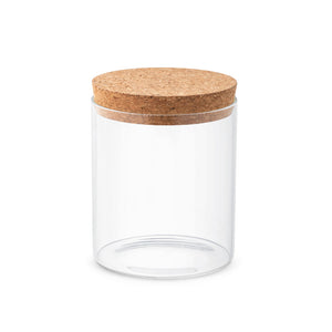 Personalised glass bottle 700ml with cork lid