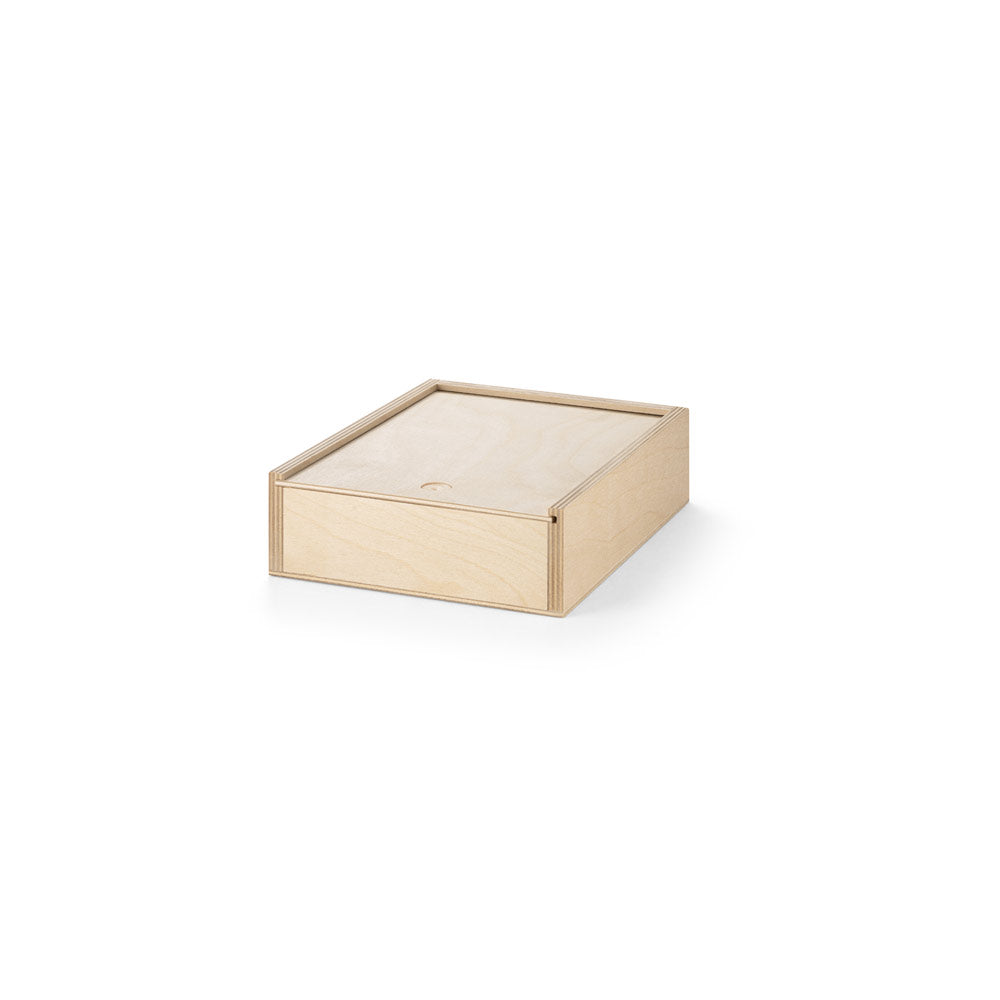 Plywood box with sliding lid, (S)