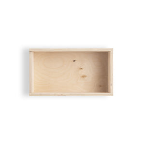 Plywood box with sliding lid (M)