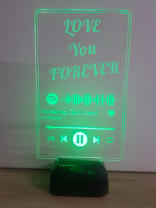 Spotify Code Acrylic 3D  Led Lamp