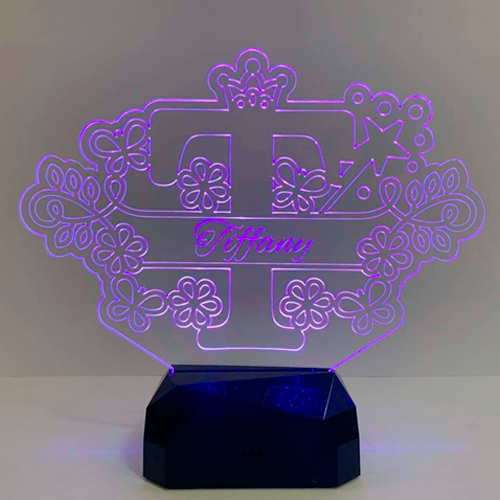 Acrylic 3D LED Lamp Letter shape with name