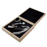 Load image into Gallery viewer, Wooden Box with Wine Accessories

