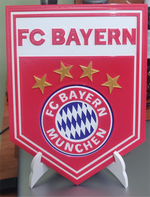 Load image into Gallery viewer, 3D Print Football Teams Emblem Plaque
