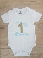 Load image into Gallery viewer, Birthday Personalised Baby Grow
