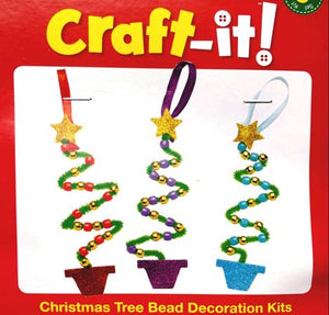 Christmas Tree Bead Decoration Kits - Pack of 5