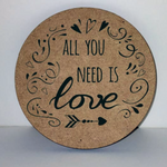 Load image into Gallery viewer, Coaster Valentines Day MDF Wood
