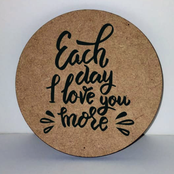 Coaster Valentines Day MDF Wood