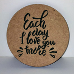 Load image into Gallery viewer, Coaster Valentines Day MDF Wood
